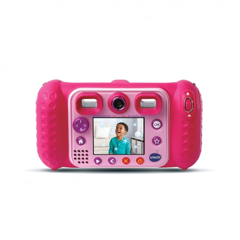 Appareil photo numérique pour enfants Vtech Kidizoom Duo DX rose avec filtres dynamiques et jeux en réalité augmentée - 3 à 12 ans - Neuf