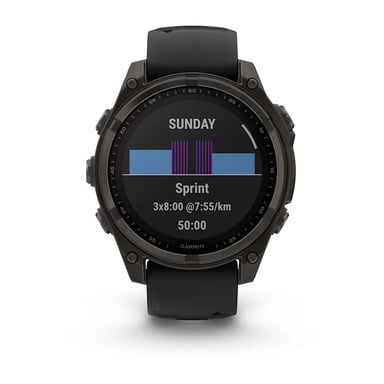 Garmin fenix 8 3,3 cm (1.3'') 51 mm Digital 260 x 260 Pixeles Pantalla táctil Titanio Wifi GPS (satélite)