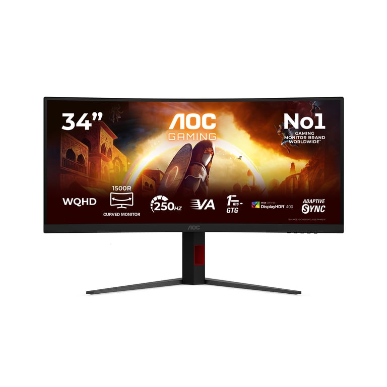 AOC CU34G4ZCA Moniteur incurvé 34 3440x1440 250Hz Neuf - vue 3