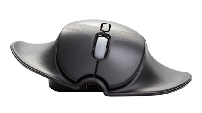 BakkerElkhuizen HandshoeMouse Shift Bluetooth ratón Oficina Ambidextro Óptico 1000 DPI