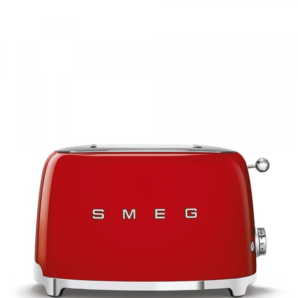 Grille-pain Smeg TSF01RDEU Style Années 50 Rouge - Neuf