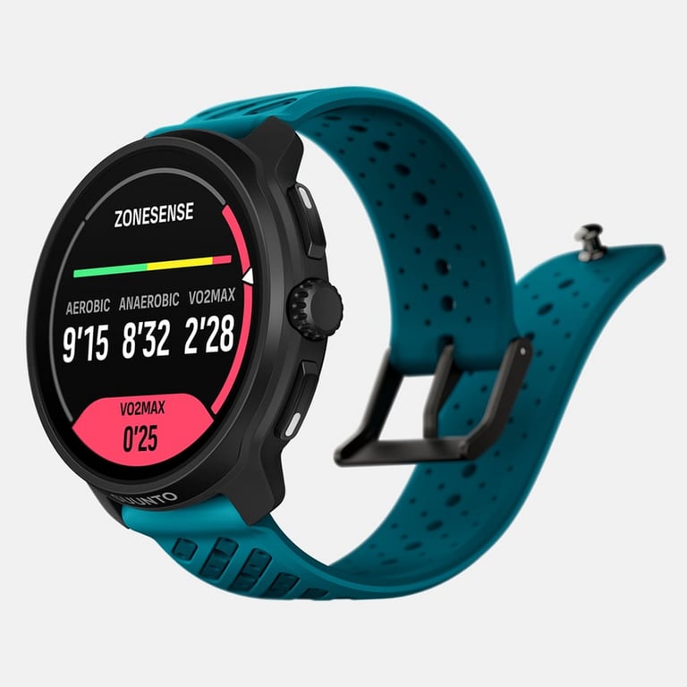 Suunto Race 2 Wave Blue 3,81 cm (1.5 ) AMOLED 49 mm Numérique 466 x 466 pixels Écran tactile Noir GPS (satellite) - Neuf
