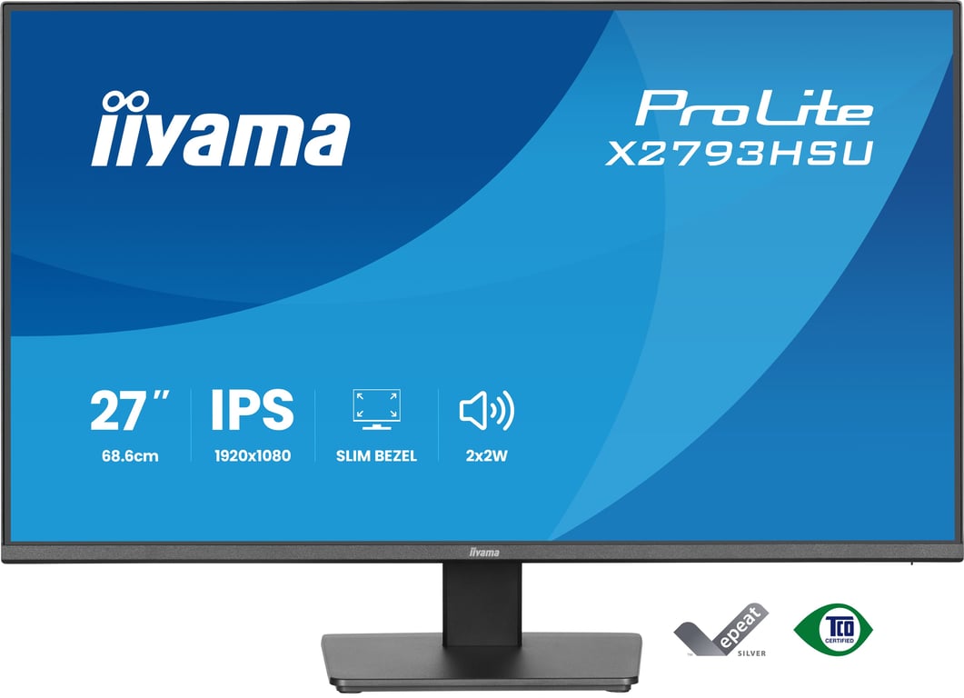 iiyama ProLite X2793HSU-B1 écran plat de PC 68,6 cm (27 ) 1920 x 1080 pixels Full HD LED Noir - Neuf
