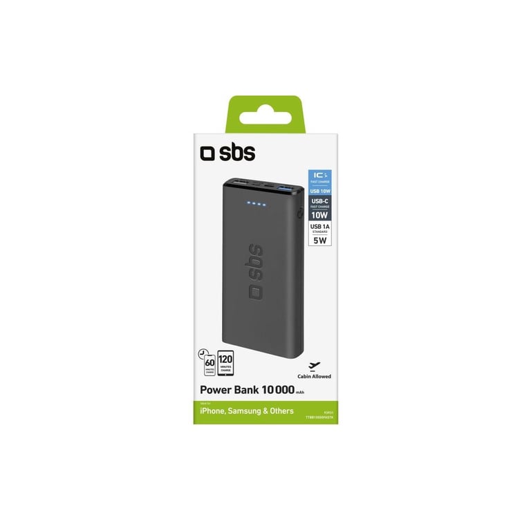 SBS TTBB10000FASTK banque d'alimentation électrique Lithium Polymère LiPo 10000 mAh Neuf - vue 3