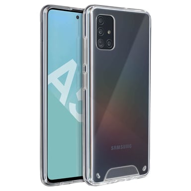 Funda Galaxy A51 Protección Bi-materia Bumper Colección Cristal Transparente