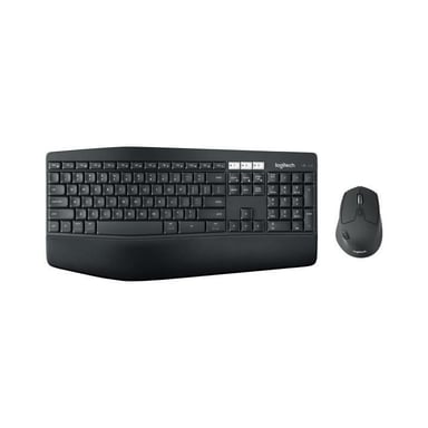 Logitech 920-008222 clavier Souris incluse Universel RF sans fil + Bluetooth AZERTY Français Noir