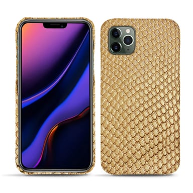 Coque cuir Apple iPhone 11 Pro -  - Beige - Cuir Abaca