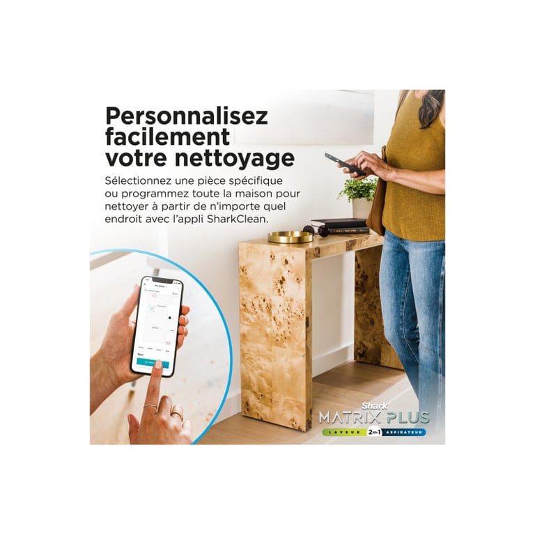Shark Matrix Plus RV2620WAEU Robot Aspirateur et Laveur auto vidant 2 en 1 Nettoie les coins et les angles Couverture optimale - vue 4