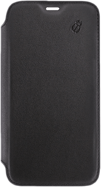 Custodia per iPhone 11 Pro Max pelle retro trasparente e portacarte