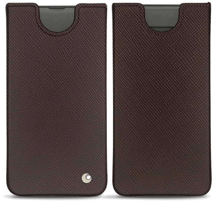 Pochette cuir Samsung Galaxy S10 - PochetteMarron