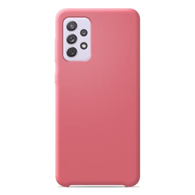 Coque silicone unie Soft Touch Rose compatible Samsung Galaxy A52