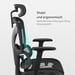 Silla ergonómica ThunderX3 YTC (Negro)
