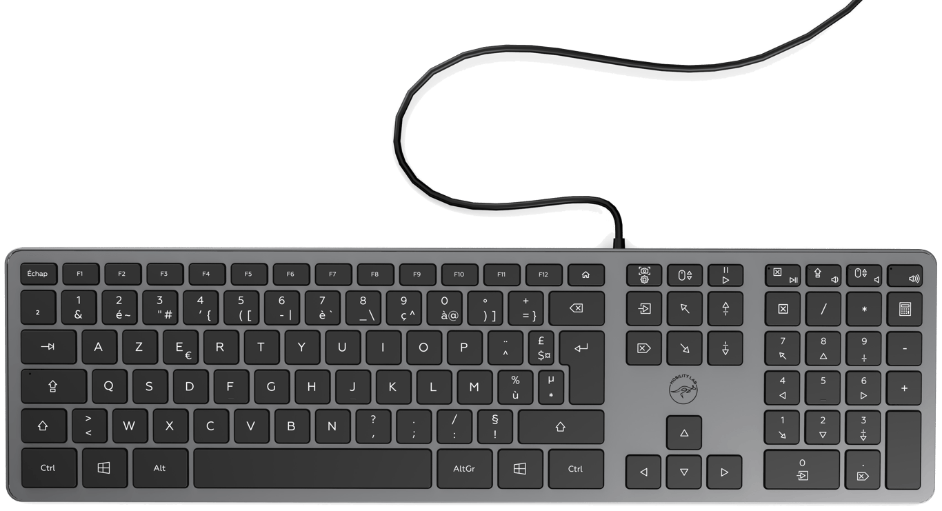 MOBILITY LAB - Clavier PC Ultraslim Filaire
