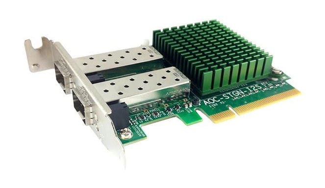 Supermicro AOC-STGN-I2S adaptador y tarjeta de red Interno Fibra