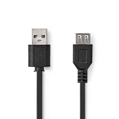 Nedis CCGL60010BK10 câble USB USB 2.0 1 m USB A Noir - Neuf