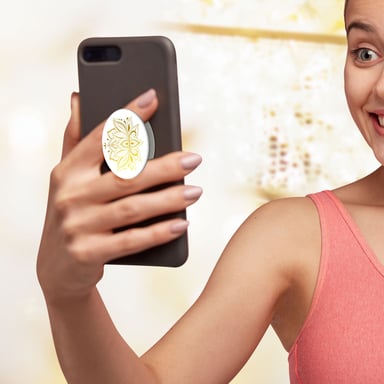 Porta telefono Popsockets Grip Prana oro