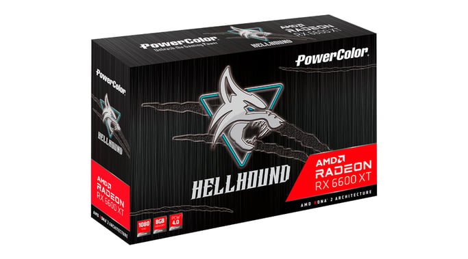 PowerColor Hellhound Radeon RX 6600XT AMD Radeon RX 6600 XT 8 GB GDDR6