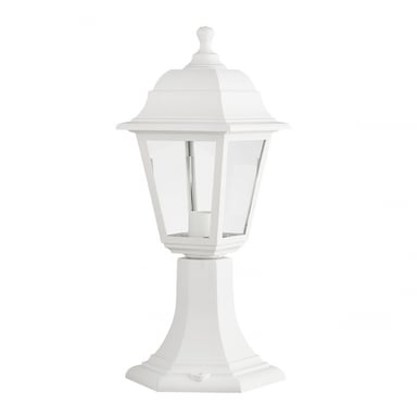 Abrila Albahaca Sobremuro Exterior Clásico 1×E27 IP44, Blanco, 41,5X16,5X16,5
