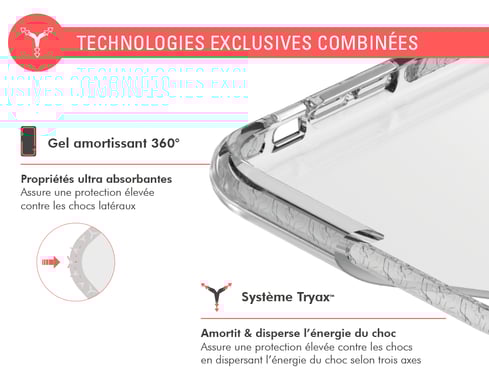 Force Case Funda Reforzada para Samsung Galaxy A70 LIFE Transparente