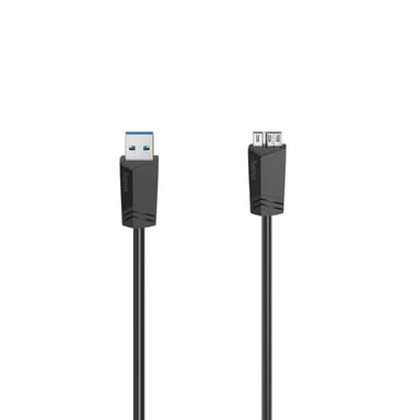 Hama 00200626 câble USB 0,75 m Micro-USB A USB A Noir
