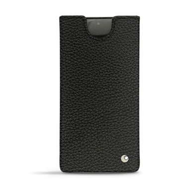 Pochette cuir Samsung Galaxy Note10 - Pochette - Noir - Cuir grainé