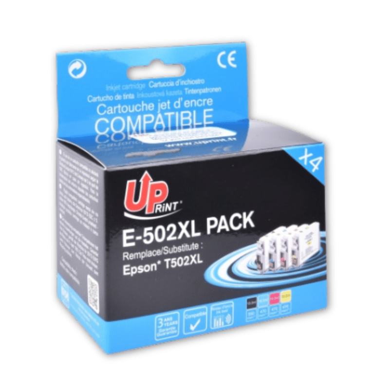 Pack UPrint compatible EPSON 502XL 4 cartouches Neuf