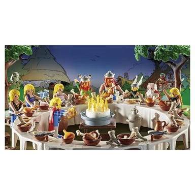 Coffret Playmobil Astérix : César et les irréductibles Gaulois avec 10 personnages emblématiques