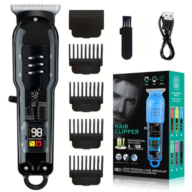 Tondeuse à cheveux professionnelle avec écran LED Black