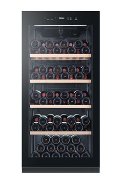 Haier HWS116GAE Refroidisseur de vin compresseur Pose libre Noir 116 bouteille(s) - Neuf
