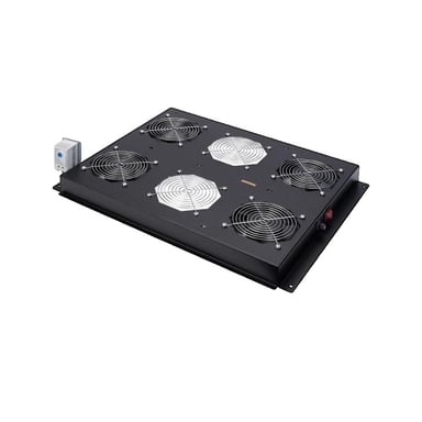Unité de ventilation Roline 19 Zoll quatre ventilateurs noir