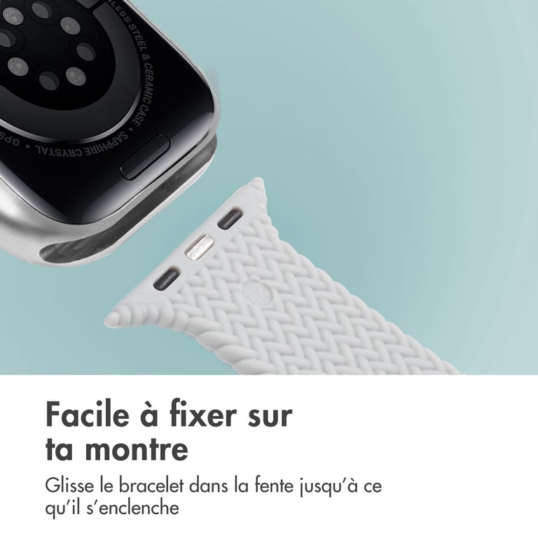 Bracelet Apple Watch 49mm Silicone tressé - vue 2