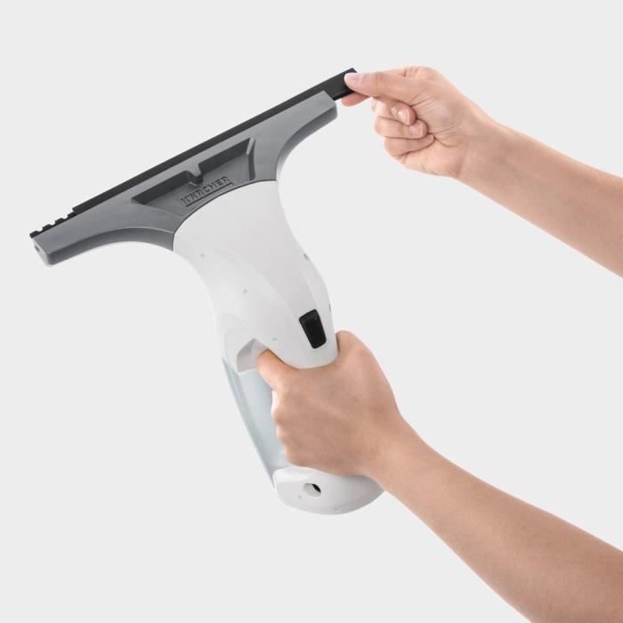 KARCHER WV 1 Plus - Nettoyeur de vitres - Raclette large 250 mm - Autonomie 25 min - Nettoie jusqu'a 70m² (environ 23 vitres) - Neuf