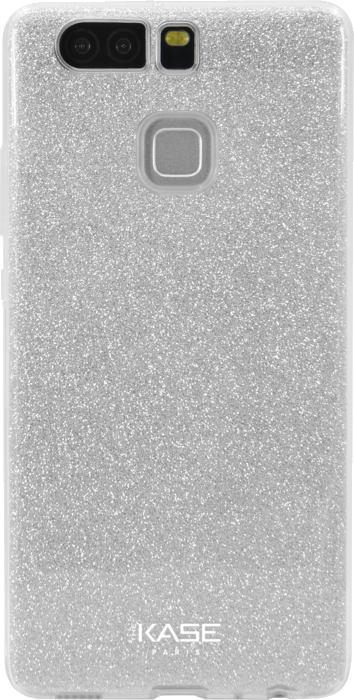 Coque slim pailletée étincelante pour Huawei P9, Argent