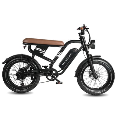 Vélo Électrique MAXTURN MX10 - Moteur 500W Batterie 48V13.5AH 20'' Pneus Freins À Disque Hydrauliques - Noir