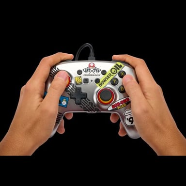 PowerA NSGP0145-01 mando y volante Negro, Azul, Naranja, Rojo, Plata, Blanco USB Gamepad Analógico/Digital Nintendo Switch