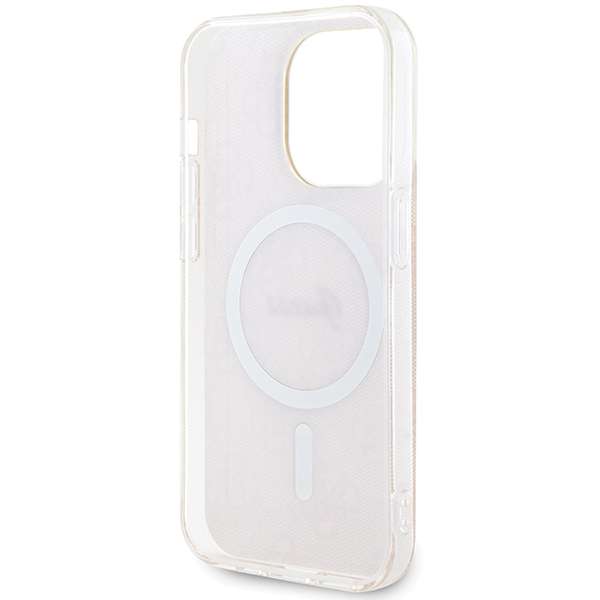 Guess Étui pour iPhone 15 Pro 6.1 rose étui rigide IML 4G MagSafe - vue 3