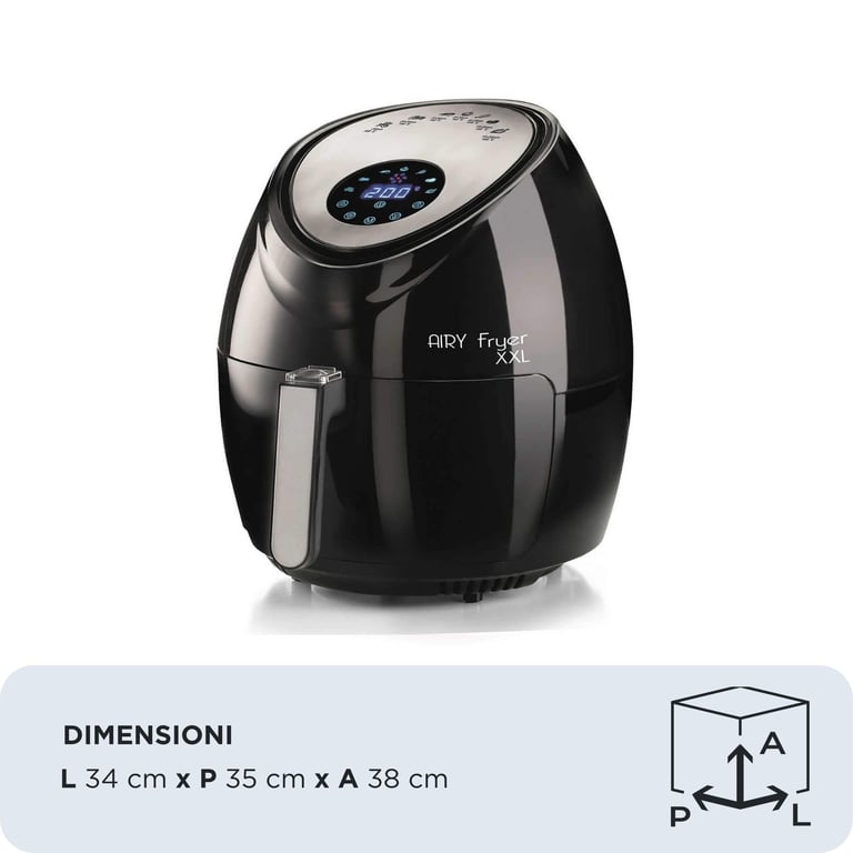 Ariete 461800 Unique 7 Autonome Friteuse d'air chaud Acier inoxydable Neuf - vue 2