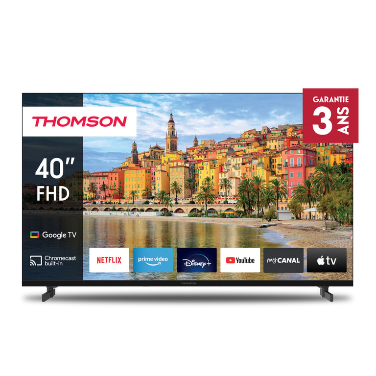 Thomson G63 Series 40FG2S14 TV 101,6 cm (40 ) Full HD Smart TV Wifi Noir - Neuf