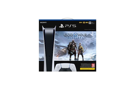 Pack PS5 & God of War Ragnarök - Console de jeux Playstation 5 (Digitale)
