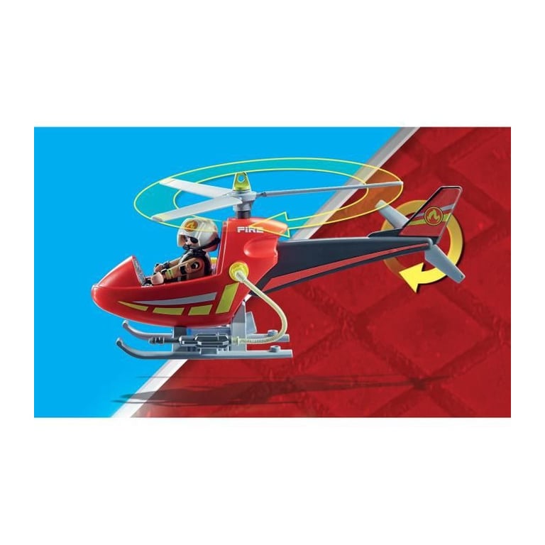 Hélicoptère Pompiers 71195 Playmobil La Boîte - vue 2