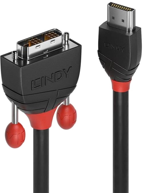 LINDY Câble HDMI vers DVI-D - Black Line - 5m