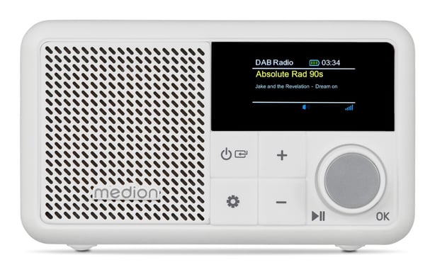 MEDION LIFE S66822 Radio portátil digital blanca