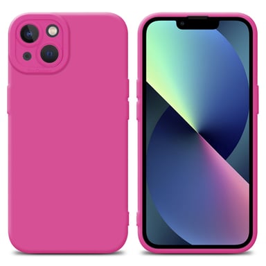 Coque pour Apple iPhone 14 PLUS en FLUID HOTPINK Housse de protection Étui en silicone TPU flexible