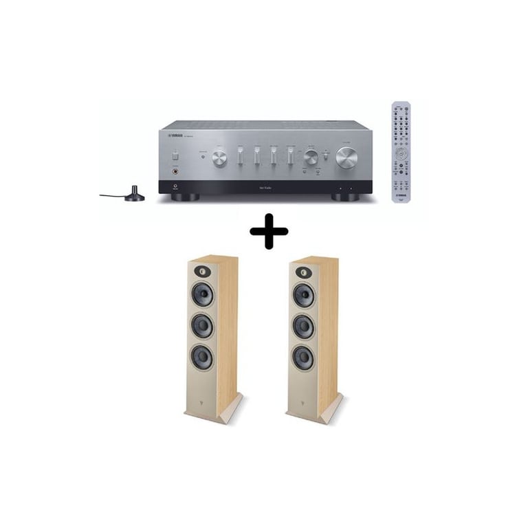 Pack Amplificateur Hi-Fi Yamaha R-N800A + Enceintes Focal Theva N3 Bois - vue 2
