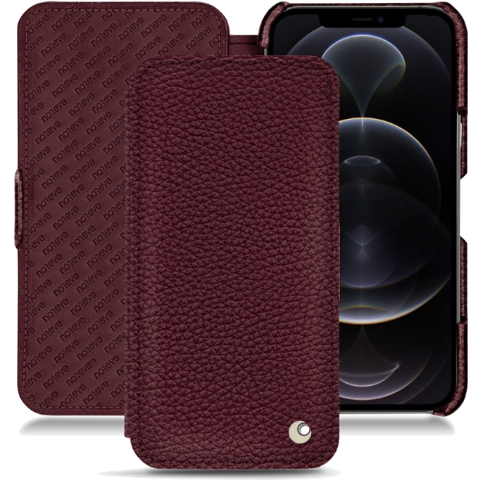 Housse cuir Apple iPhone 12 Pro Max - Rabat horizontalViolet