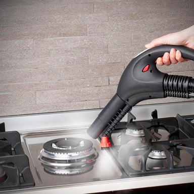 Polti Vaporetto Lecoaspira FAV80 Turbo Intelligence Limpiador a vapor trineo 1,8 L 2450 W Verde, Blanco