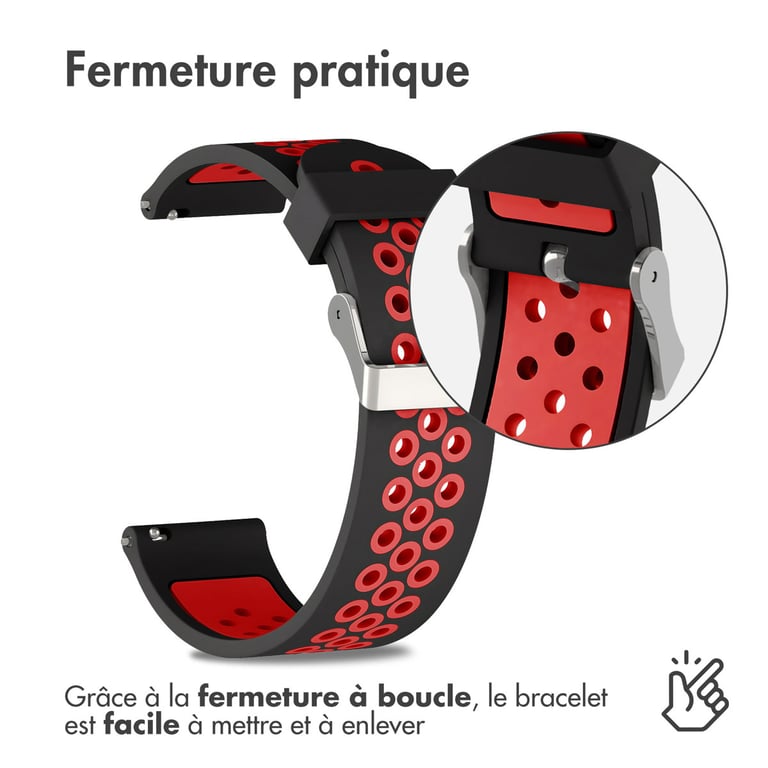imoshion Bracelet sportif en silicone Connexion universelle de 24 mm Neuf - vue 9