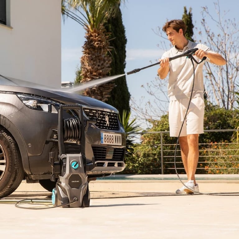 Cecotec HydroBoost 2000 Nettoyeur Haute Pression Car&Garden Pro Maison Jardin ou Voiture débit de 450 /h 150 Bars de Pression Pompe en Aluminium Rayon d'action 14 - vue 4