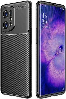 Oppo Find X5 5G New coque style carbone