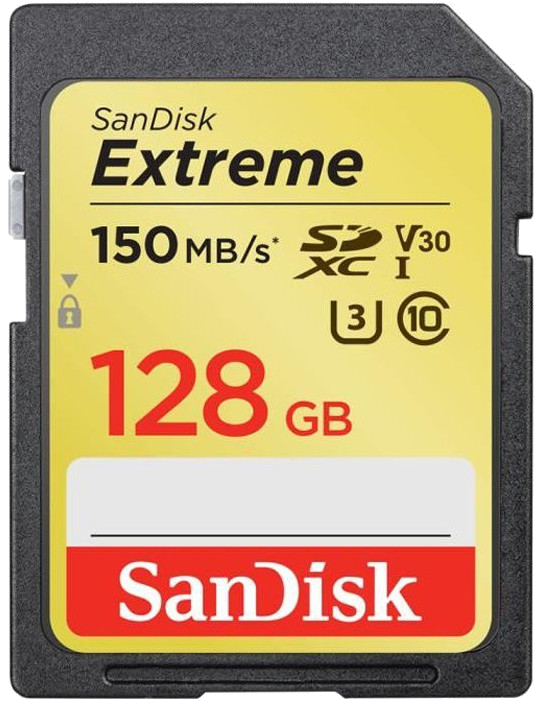 SANDISK Exrteme 128 GB mémoire flash 128 Go - SDXC Classe 10 UHS-I